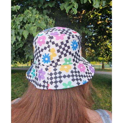 Bucket Hat - Chequered Floral SC (White / Multi)