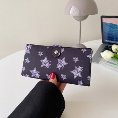 Purse / Card Holder - Stars (Black / White)